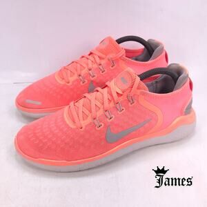Nike Free RN Lace Up Athletic Running Shoe Womens Size 9.5 942837-800 Pink